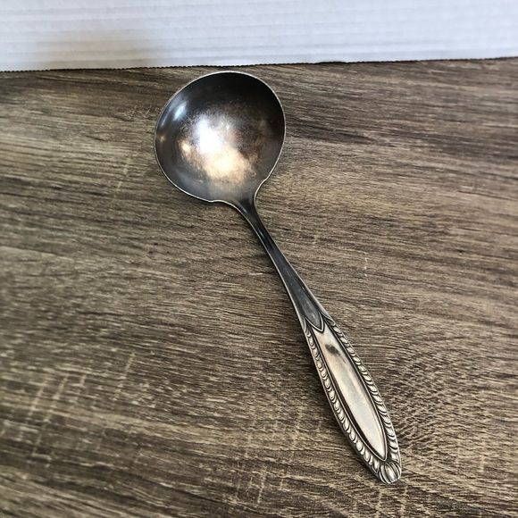 Vtg Wm Rogers Silver Gravy Ladle - Picture 2 of 9